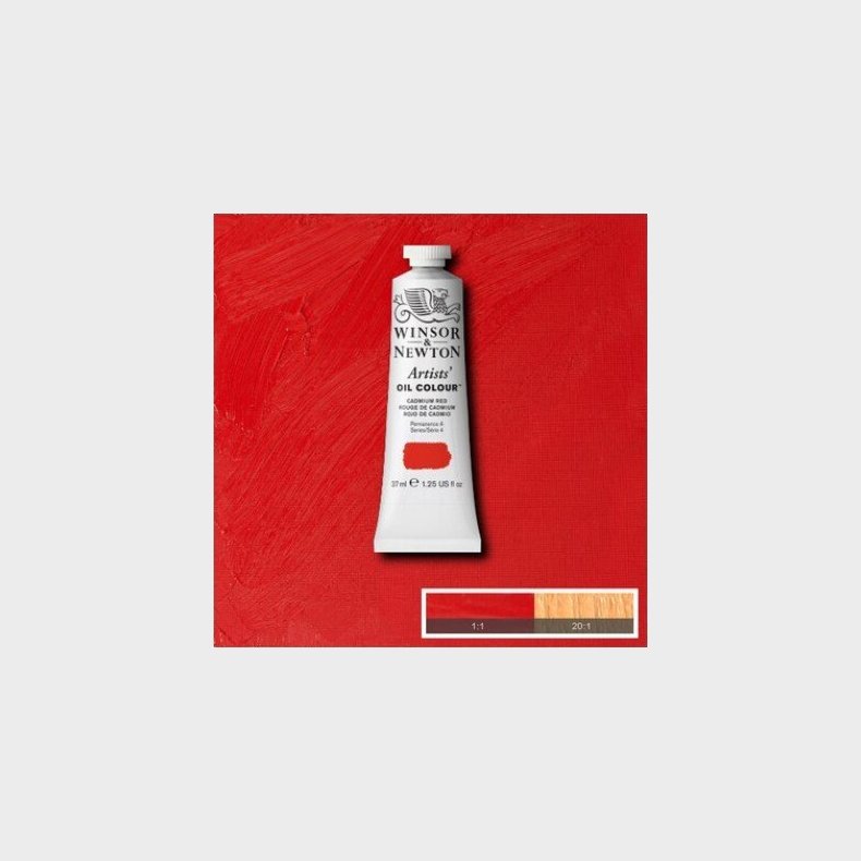Winsor &amp; Newton - Oliemaling - Artists - Cadmium Red 37 Ml