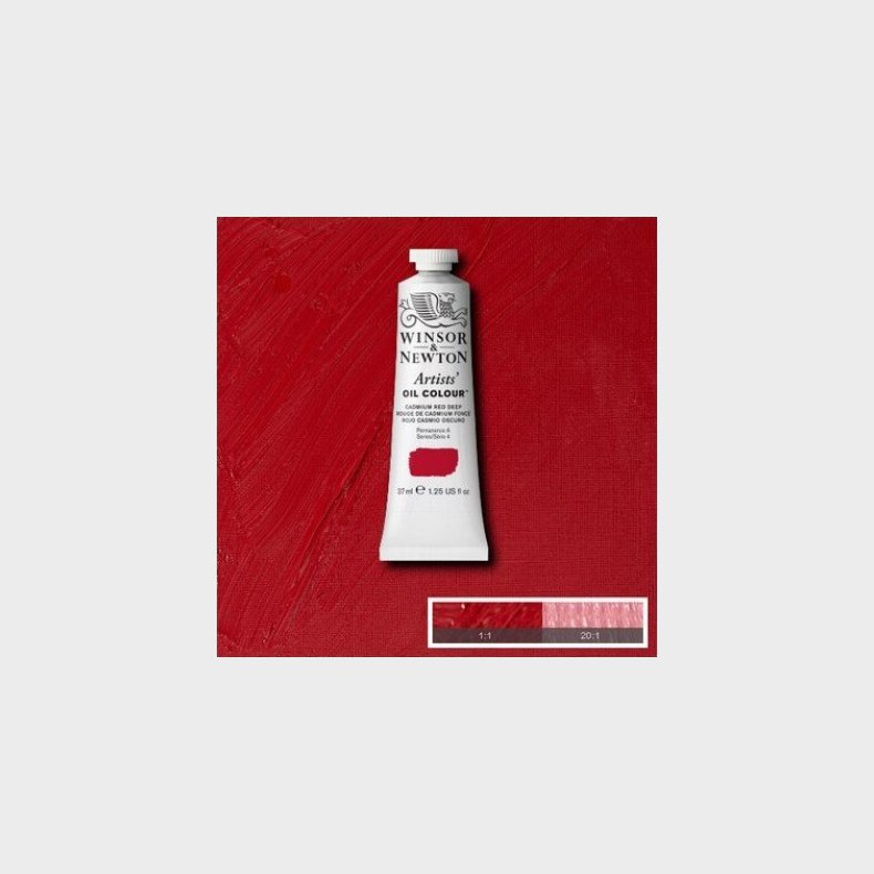 Winsor &amp; Newton - Oliemaling - Artists - Cadmium Red Deep 37 Ml
