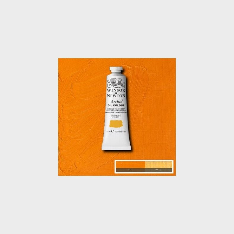 Winsor &amp; Newton - Oliemaling - Artists - Cadmium Yellow Deep 37 Ml