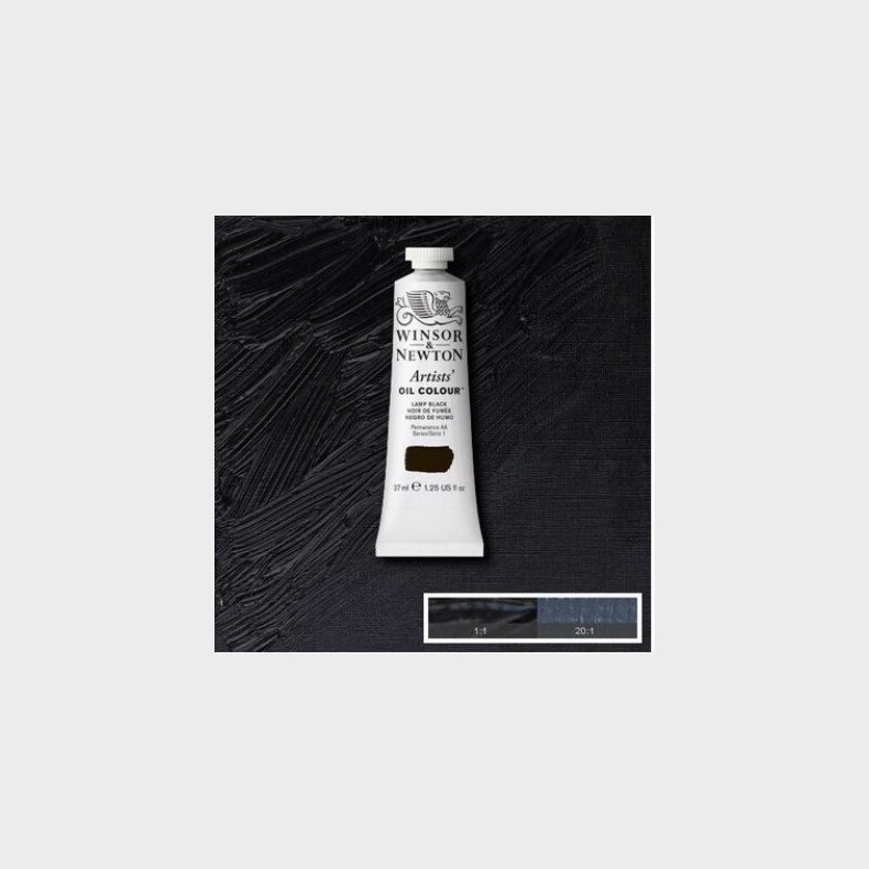 Winsor &amp; Newton - Oliemaling - Artists - Lamp Black 37 Ml