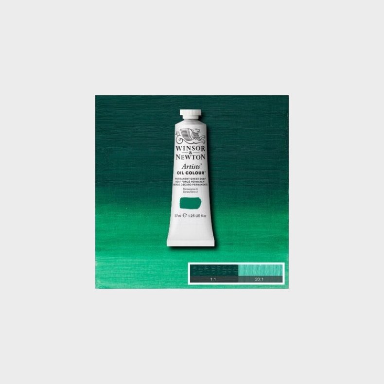 Winsor &amp; Newton - Oliemaling - Permanent Green Deep 37 Ml