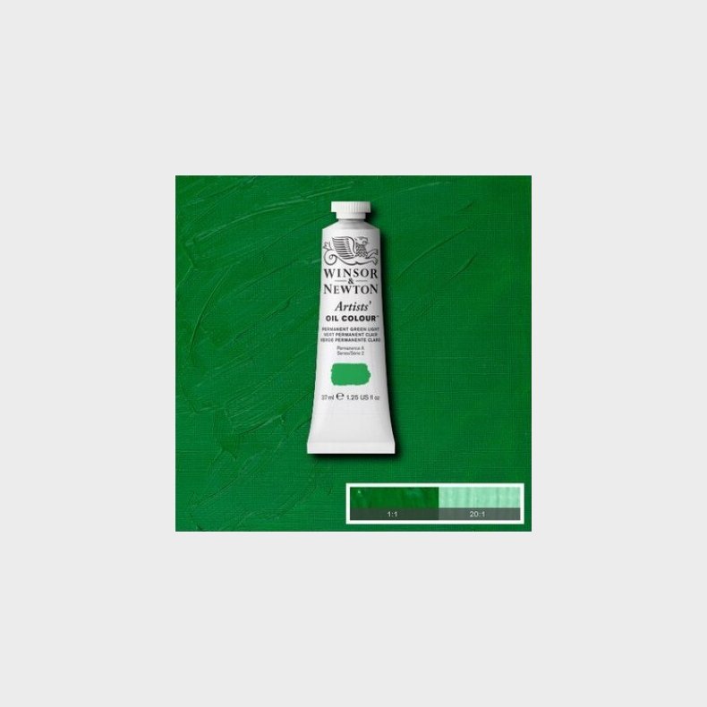 Winsor &amp; Newton - Oliemaling - Artists - Permanent Green Light 37 Ml