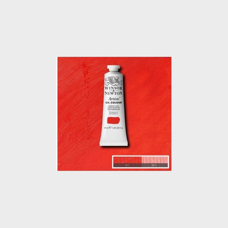 Winsor &amp; Newton - Oliemaling - Artists - Scarlet Lake 37 Ml