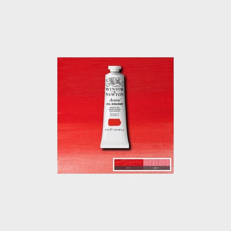 Winsor &amp; Newton - Oliemaling - Artists - Winsor Red 37 Ml