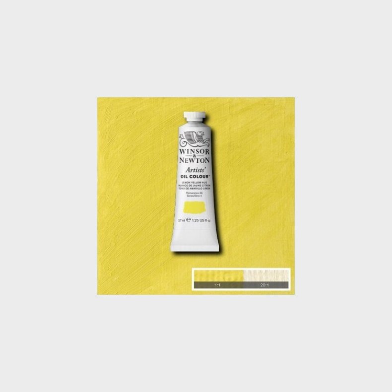 Winsor &amp; Newton - Oliemaling - Artists - Lemon Yellow Hue 37 Ml