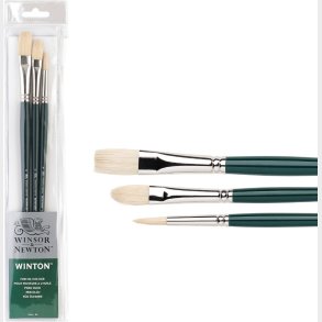 Winsor & Newton - Winton Brush Long Handle 3 Stk - Malerpensler