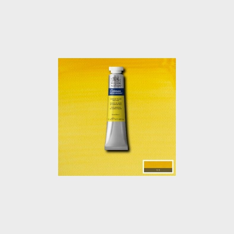 Winsor &amp; Newton - Akvarelfarve - Cotman - Cadmium Yellow Pale Hue 21 Ml