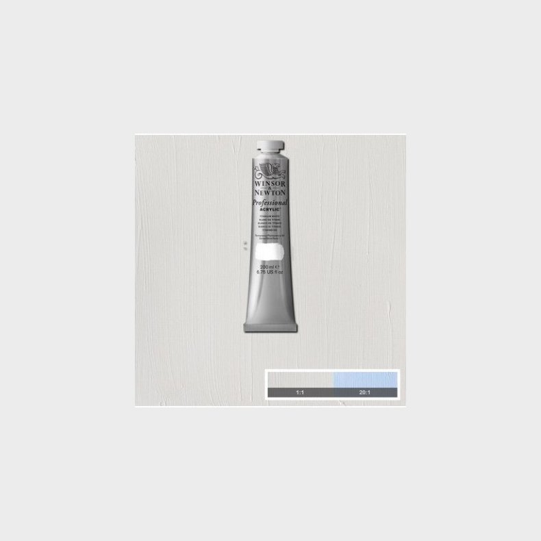 Winsor &amp; Newton - Akrylmaling - Titanium White 200 Ml