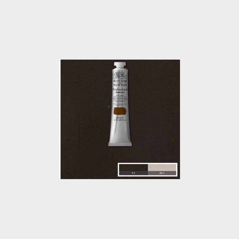 Winsor &amp; Newton - Galeria Akrylmaling - Burnt Umber 200 Ml