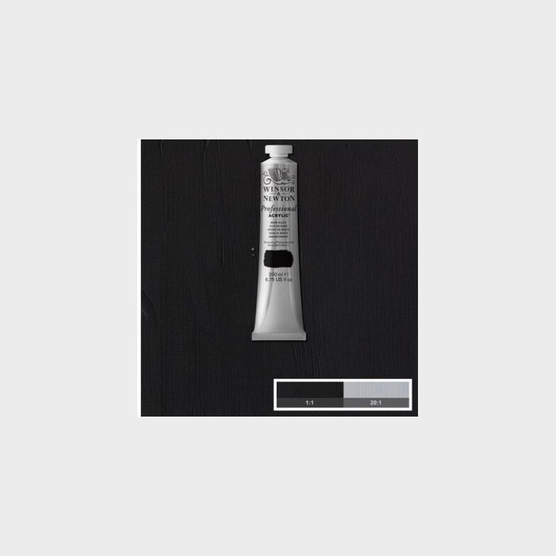 Winsor &amp; Newton - Akrylmaling - Mars Black 200 Ml
