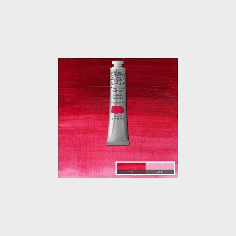 Winsor &amp; Newton - Akrylmaling - Permanent Rose 200 Ml