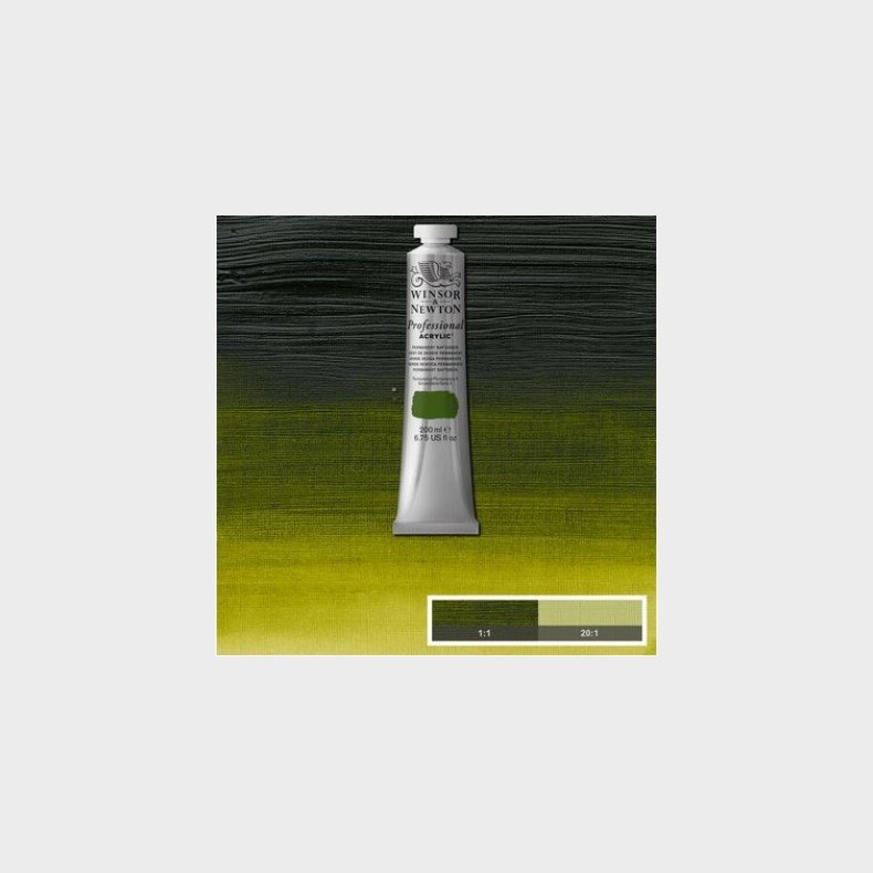 Winsor &amp; Newton - Akrylmaling - Permanent Sap Green 200 Ml