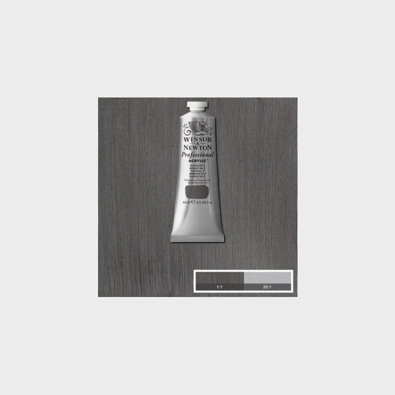 Winsor &amp; Newton - Akrylmaling - Silver No. 2 60 Ml