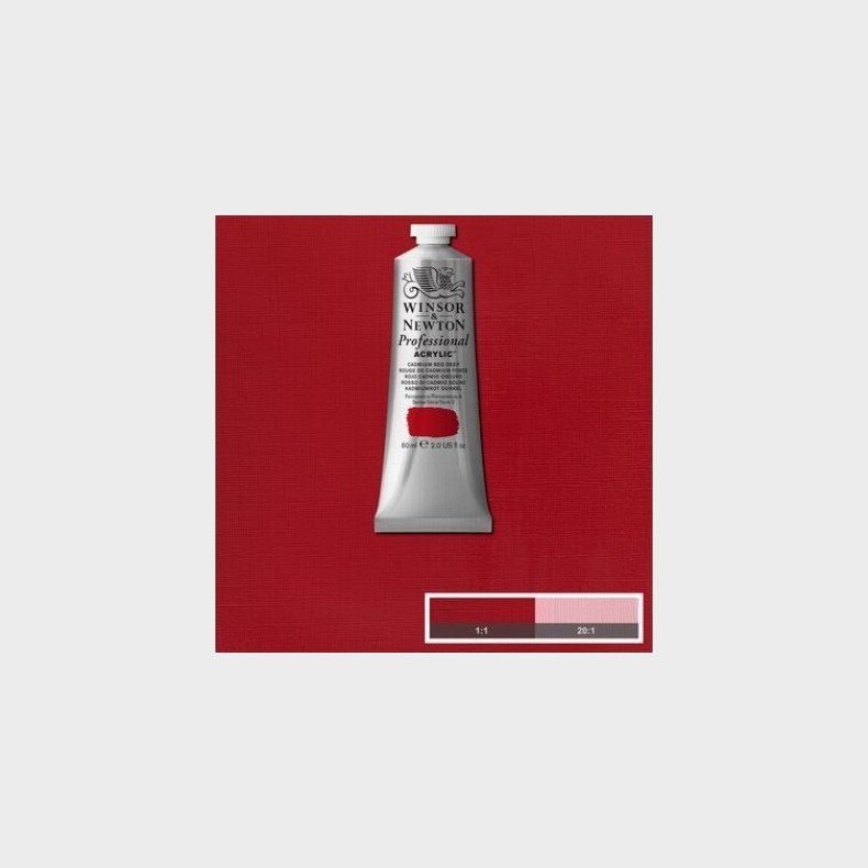 Winsor &amp; Newton - Akrylmaling - Cadmium Red Deep 60 Ml