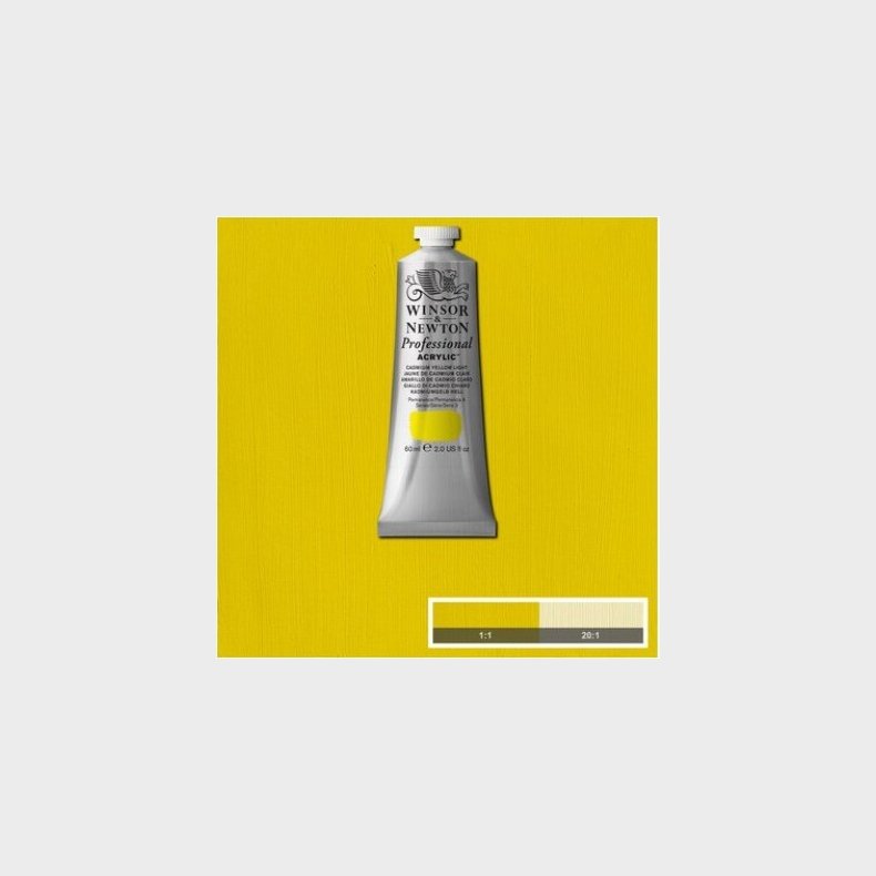 Winsor &amp; Newton - Galeria Akrylmaling - Cadmium Yellow Light 60 Ml