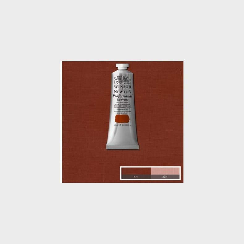 Winsor &amp; Newton - Akrylmaling - Red Iron Oxide 60 Ml