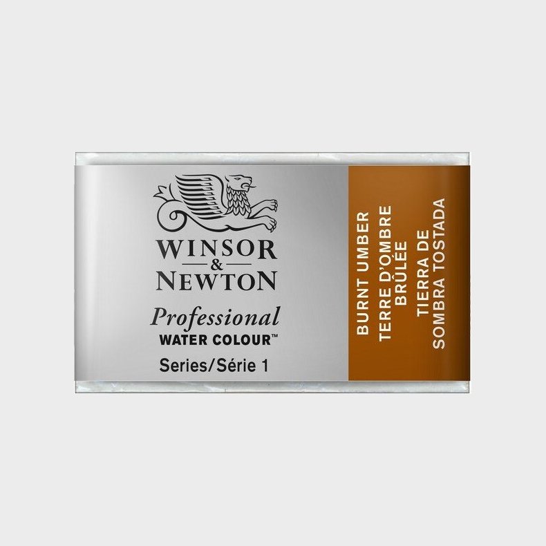 Winsor &amp; Newton - Akvarelfarve Pan - Burnt Umber