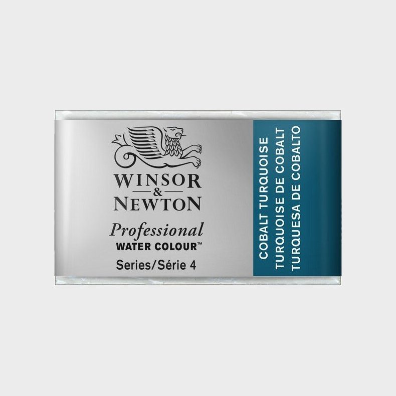 Winsor &amp; Newton - Akvarelfarve 1/2 Pan - Cobalt Turquoise