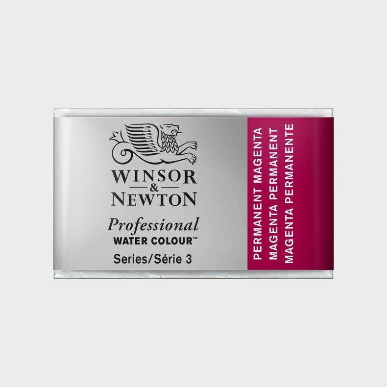 Winsor &amp; Newton - Akvarelfarve Pan - Permanent Magent