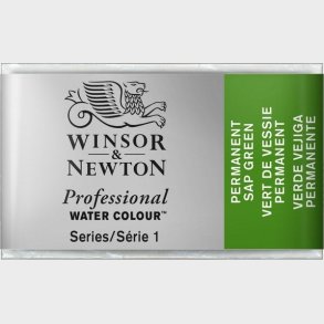Winsor & Newton - Akvarelfarve Pan - Permanent Sap Green
