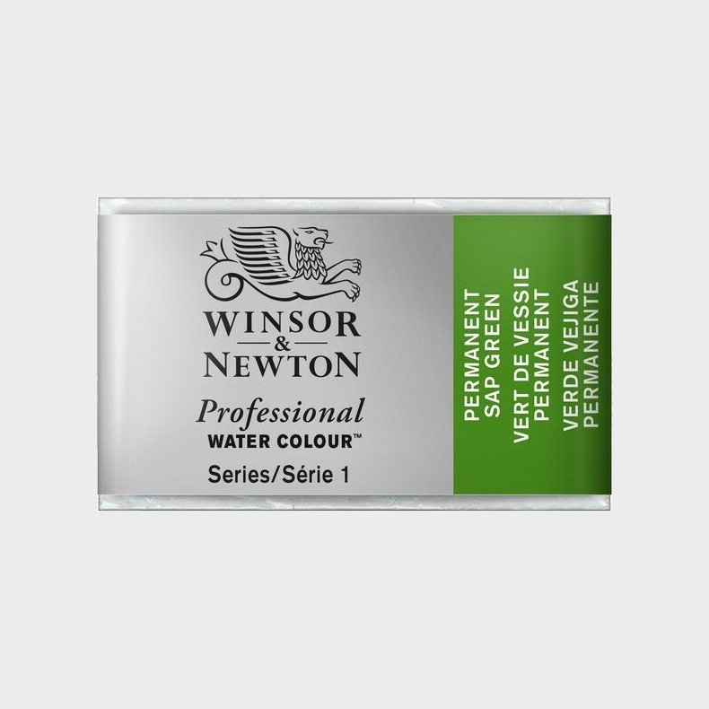 Winsor &amp; Newton - Akvarelfarve Pan - Permanent Sap Green