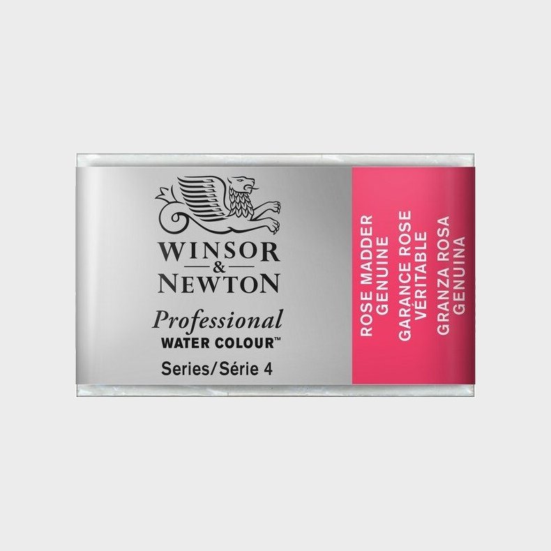 Winsor &amp; Newton - Akvarelfarve Pan - Rose Madder Genuine