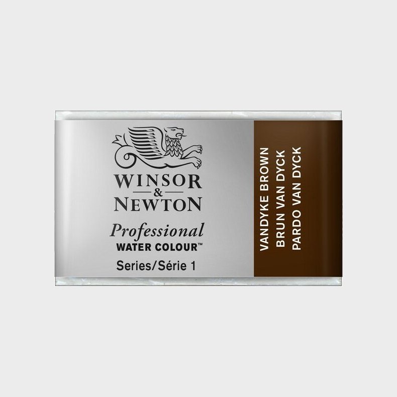 Winsor &amp; Newton - Akvarelfarve Pan - Vandyke Brown