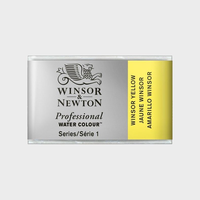 Winsor &amp; Newton - Akvarelfarve 1/2 Pan - Winsor Yellow