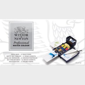 Winsor & Newton - Akvarelfarve St - Field Box - 12 Farver