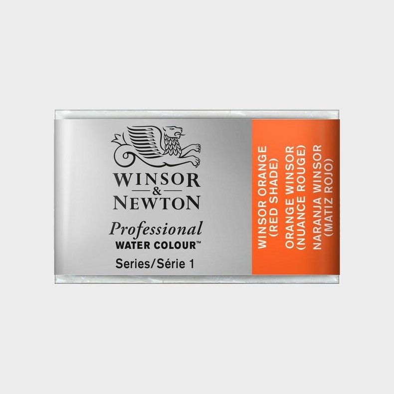 Winsor &amp; Newton - Akvarelfarve Pan - Winsor Orange Red Shade