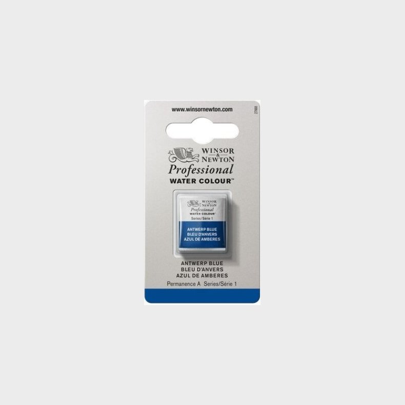 Winsor &amp; Newton - Akvarelfarve 1/2 Pan - Antwerp Blue