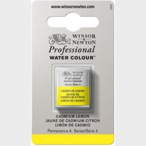 Winsor & Newton - Akvarelfarve 1/2 Pan - Cadmium Lemon