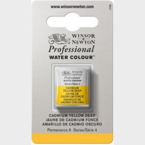 Winsor & Newton - Akvarelfarve 1/2 Pan - Cadmium Yellow Deep