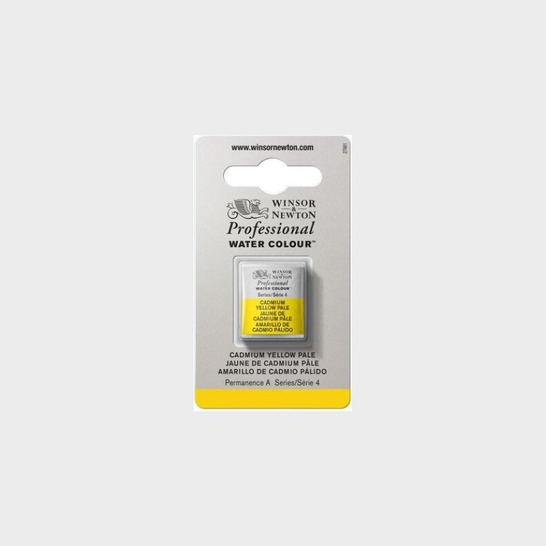 Winsor &amp; Newton - Akvarelfarve 1/2 Pan - Cadmium Yellow Pale
