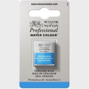 Winsor & Newton - Akvarelfarve 1/2 Pan - Cerulean Blue