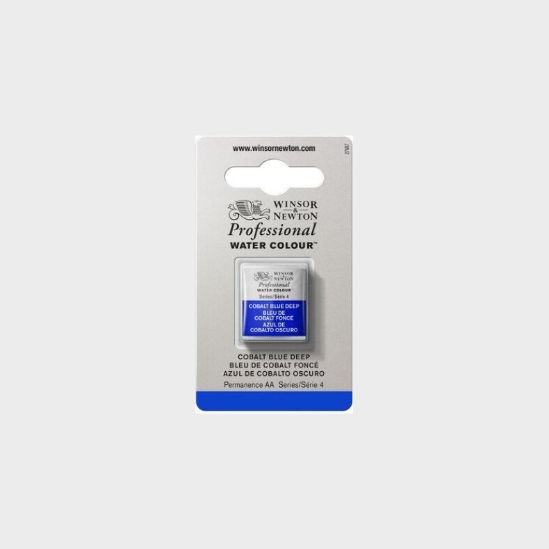 Winsor &amp; Newton - Akvarelfarve 1/2 Pan - Cobalt Blue Deep