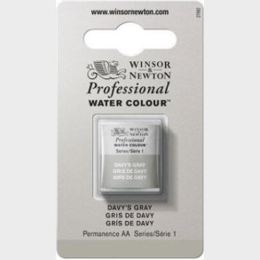 Winsor & Newton - Akvarelfarve 1/2 Pan - Davy's Grey