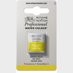 Winsor & Newton - Akvarelfarve 1/2 Pan - Green Gold