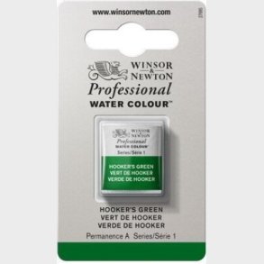 Winsor & Newton - Akvarelfarve 1/2 Pan - Hookers Green