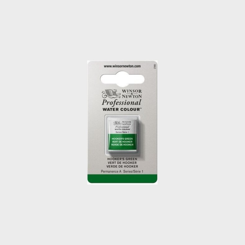 Winsor &amp; Newton - Akvarelfarve 1/2 Pan - Hookers Green