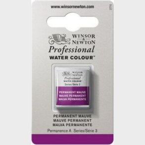 Winsor & Newton - Akvarelfarve 1/2 Pan - Permanent Mauve