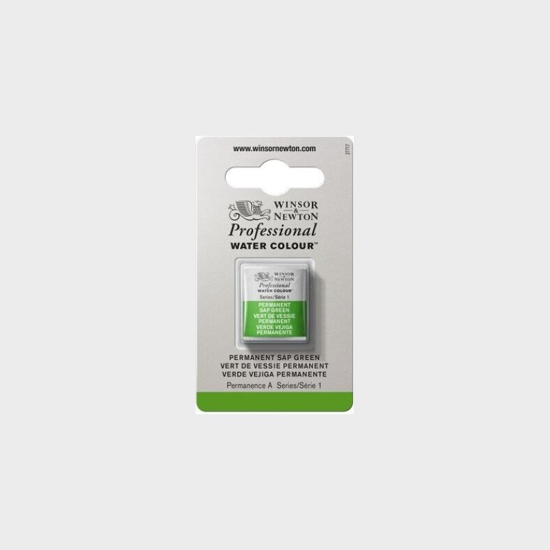 Winsor &amp; Newton - Akvarelfarve 1/2 Pan - Permanent Sap Green