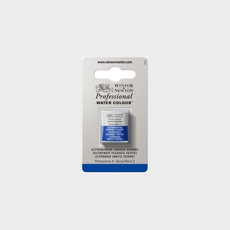 Winsor &amp; Newton - Akvarelfarve 1/2 Pan - Ultramarine