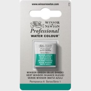 Winsor & Newton - Akvarelfarve 1/2 Pan - Winsor Green Blue Shade