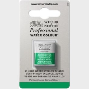 Winsor & Newton - Akvarelfarve 1/2 Pan - Winsor Green Yellow Shade