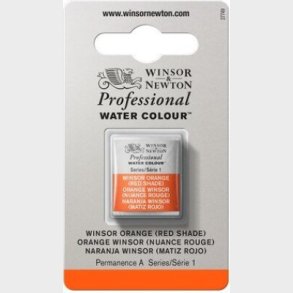 Winsor & Newton - Akvarelfarve 1/2 Blok - Winsor Orange