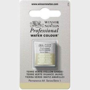 Winsor & Newton - Akvarelfarve 1/2 Pan - Terre Verte - Yellow Shade