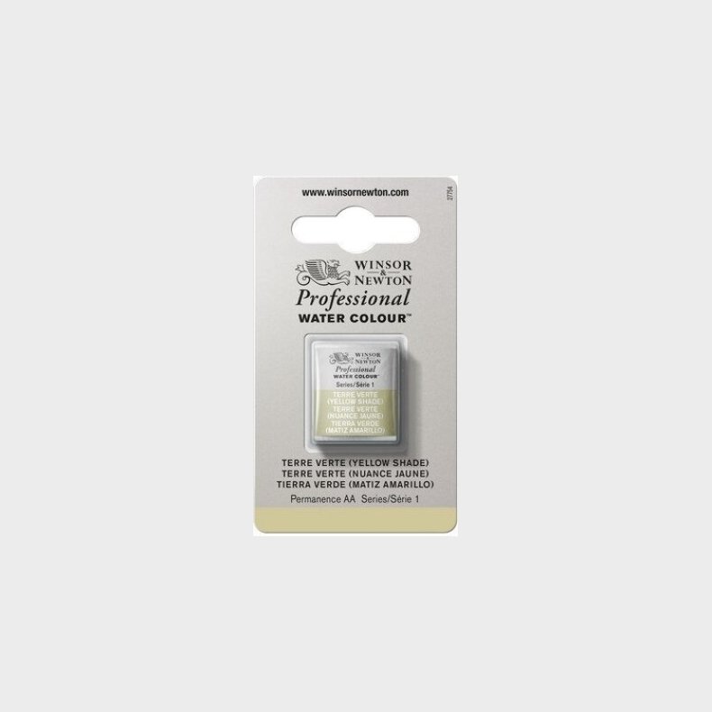 Winsor &amp; Newton - Akvarelfarve 1/2 Pan - Terre Verte - Yellow Shade