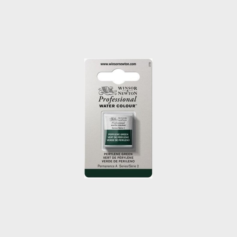 Winsor &amp; Newton - Akvarelfarve 1/2 Blok - Perylene Green