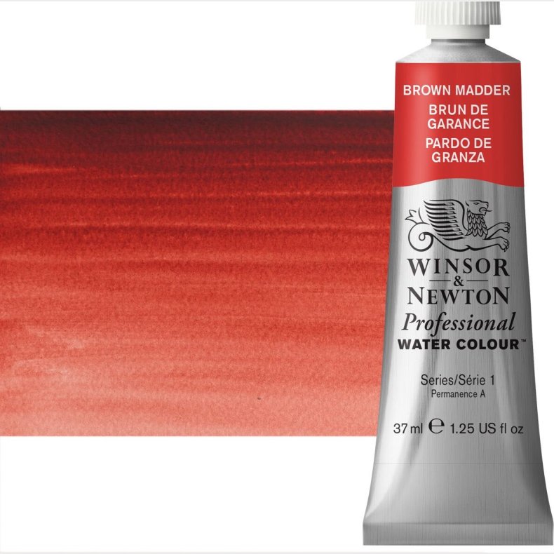 Winsor &amp; Newton - Akvarelfarve - Brown Madder 37 Ml